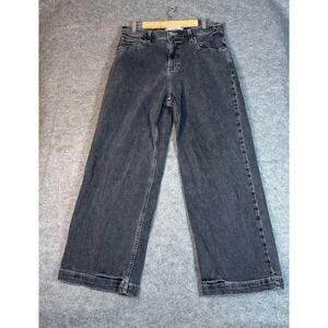 Hollister Super Baggy Jean Men 32x30 Washed Black Wide Leg Denim Pants HMSU20251